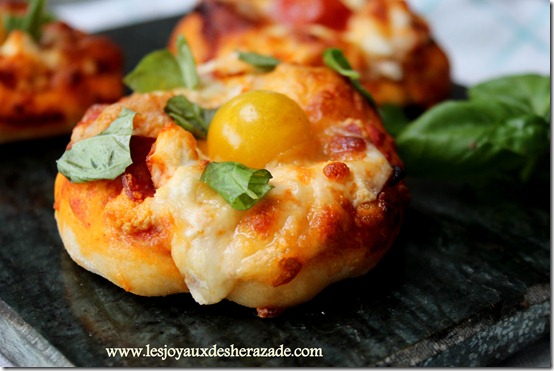 Mini pizza au chorizo