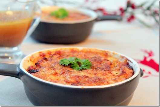Plat algérien : gratin de poulet aux oeufs
