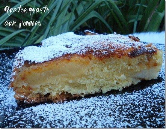 Gâteau quatre-quarts aux pommes