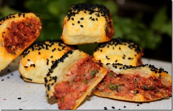 Feuilletés aux saucisses
