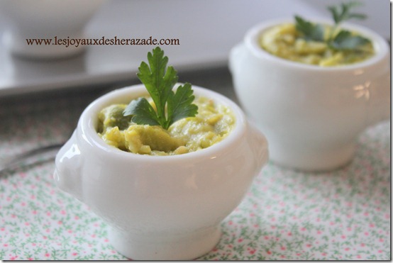 Recette fèves , à la moutarde en amuse bouche