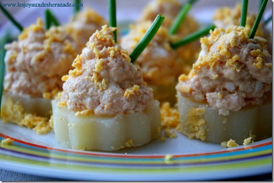 Canapés de pommes de terre