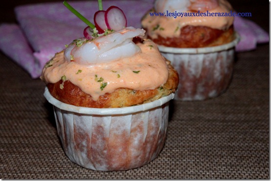 Cupcake salé / cupcake crevette