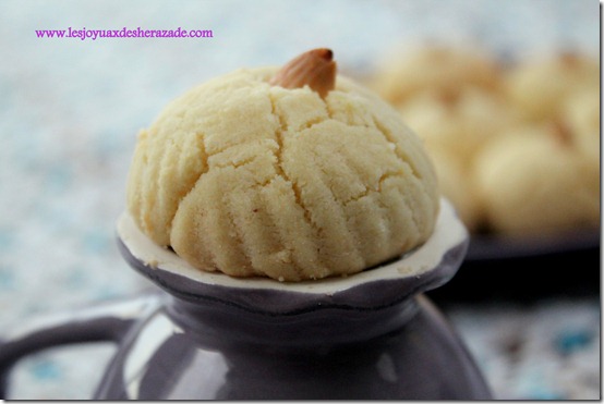 Montécaos aux amandes / ghribia aux amandes