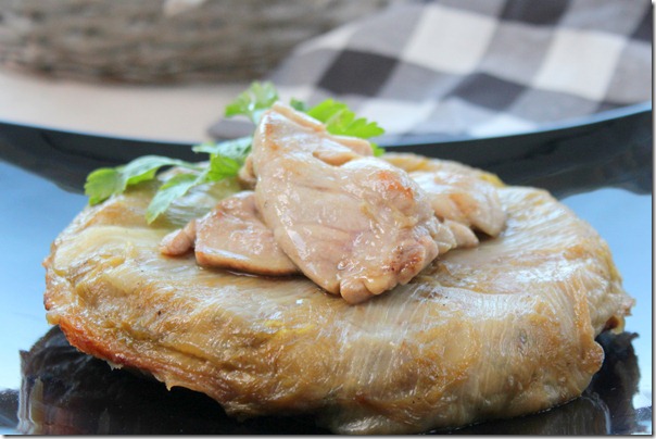 Tarte tatin d'endives et son ris de veau
