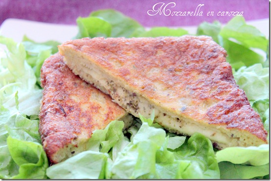 Hors d'œuvre italien : mozzarella en carozza
