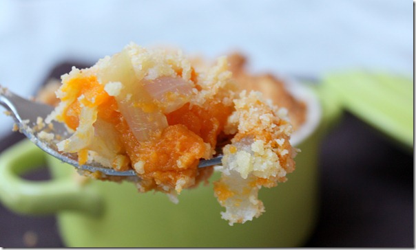 Crumble de patate douce et carotte