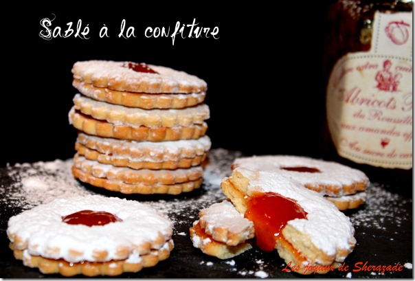 Sablé à la confiture, gâteau sec facile et inratable