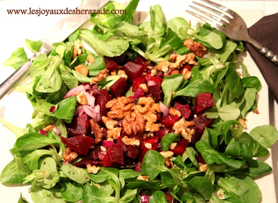 Salade de betterave à la mache