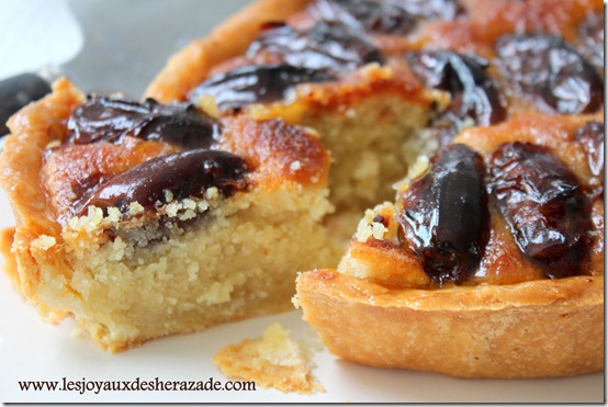 tarte aux dattes, tarte frangipane