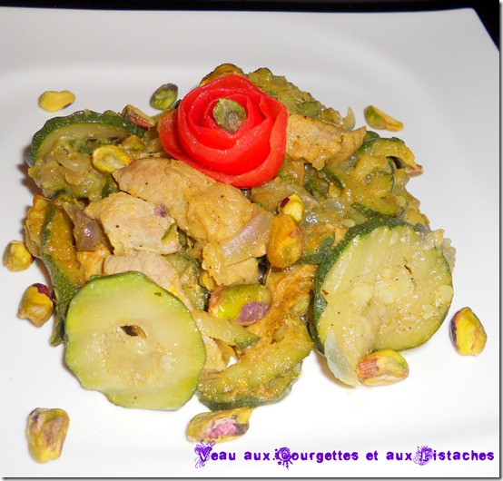 Veau aux courgettes et aux pistaches