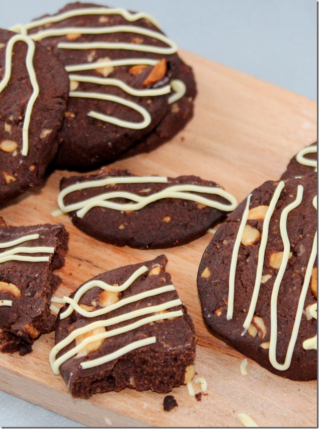 biscuits au chocolat et aux noisettes