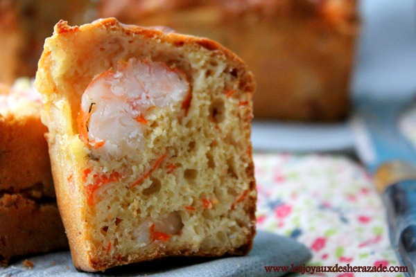 Cake salé facile / crevettes-surimi