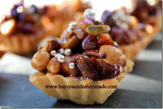 Tartelettes au caramel et fruits secs