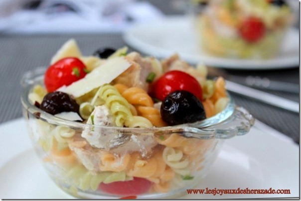 salade de pate , une salade d'ete , salade composee