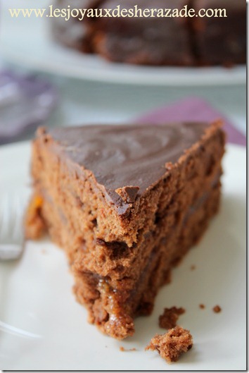 gateau au chocolat , shatertorte