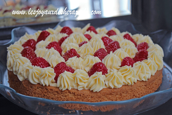 Tarte aux fraises à la crème mousseline