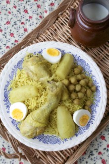 Douida, poulet aux vermicelles