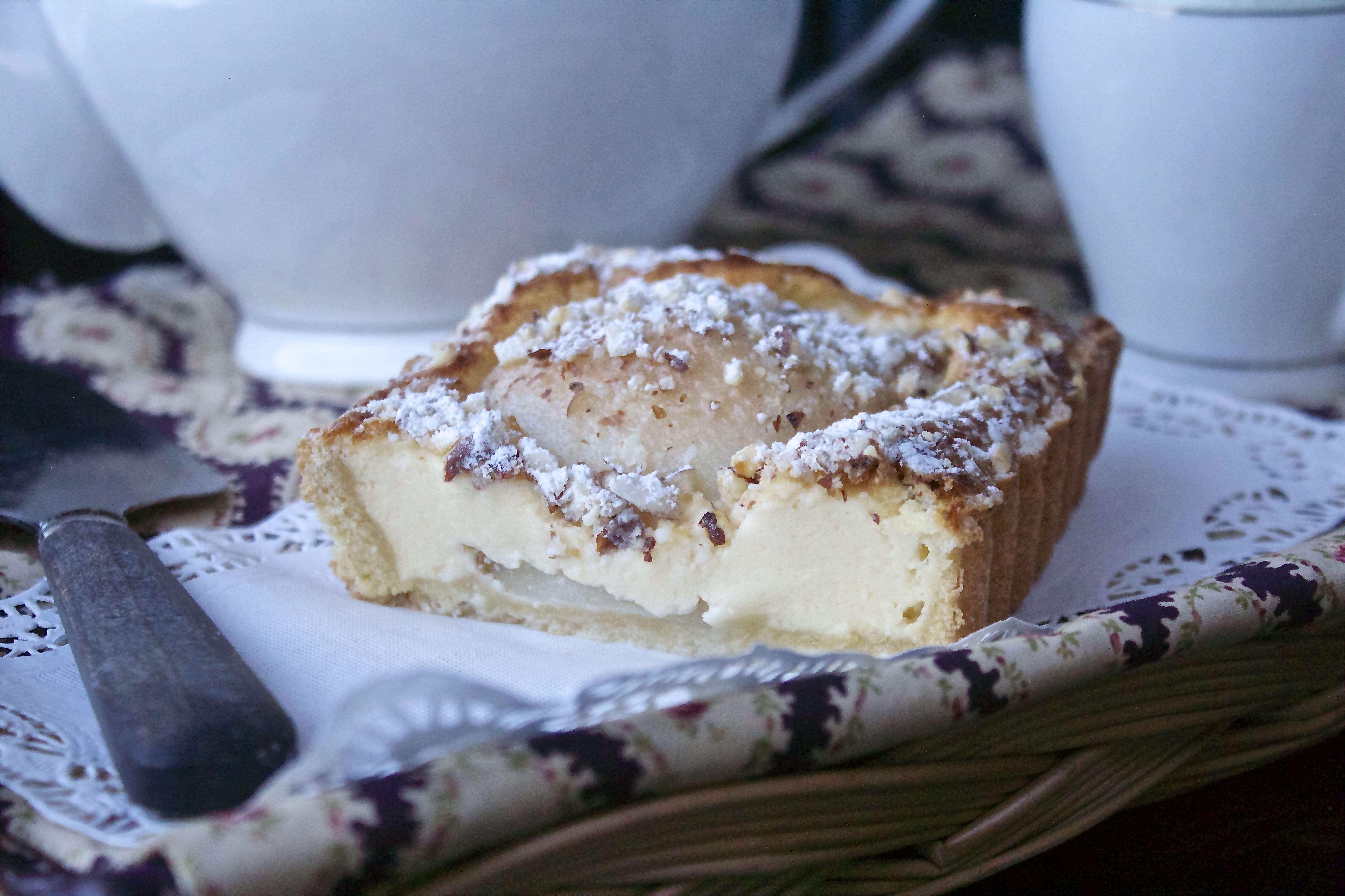 Tarte aux poires et mascarpone