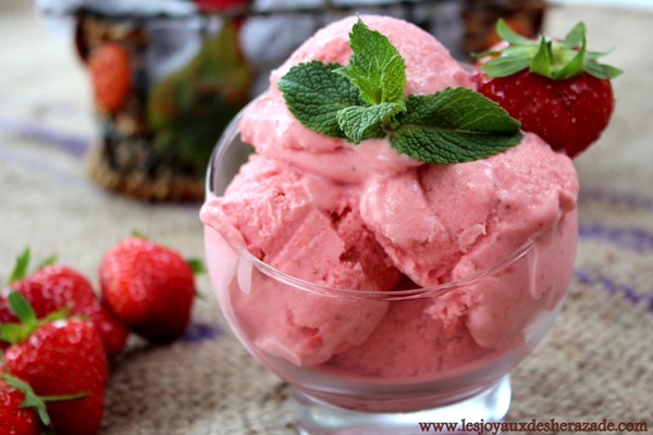 glace à la fraise facile et onctueuse