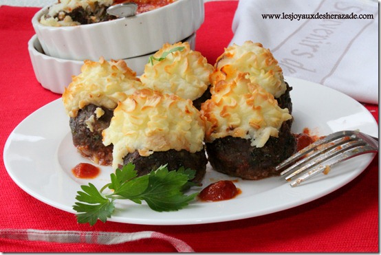 recette de kofta hassan pacha, viande hachée et purée de pommes de terre border=