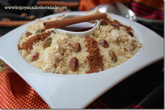 seffa royal, couscous sucré