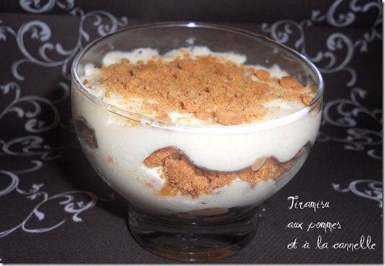 tiramisu aux pommes et à la cannelle