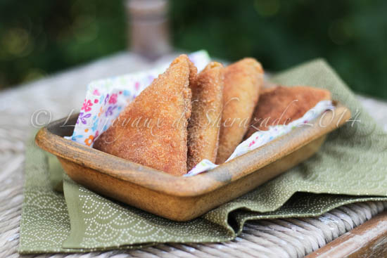 Samoussa de crêpes aux épinards