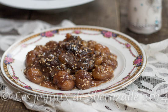 Tajine d'agneau aux châtaignes