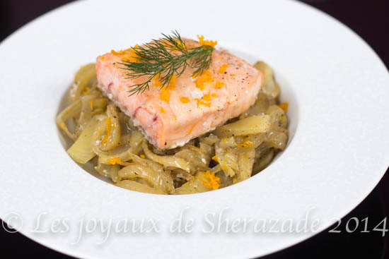Tajine de saumon au fenouil