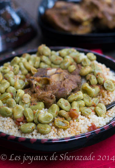 cuisine algérienne, couscous aux fèves 