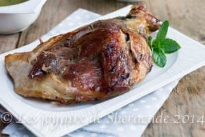 gigot d'agneau rôtie au four