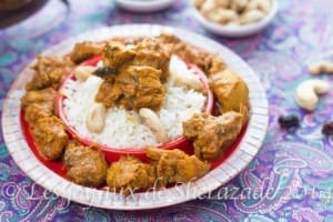 recette indienne: poulet aux noix de cajou