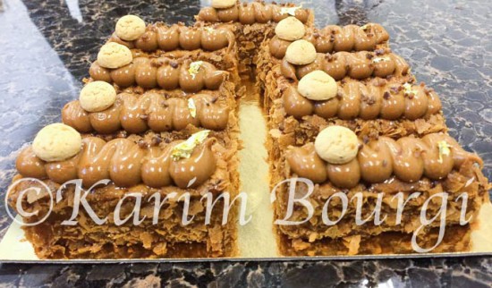 dessert au praliné caramel