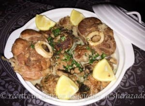 tajine de kefta sauce blanche