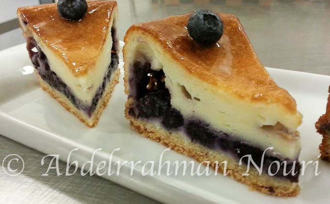 Cheesecake aux myrtilles