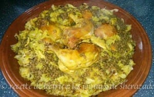 rfissa au poulet marocaine