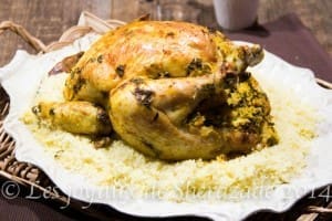 poulet rôti farci