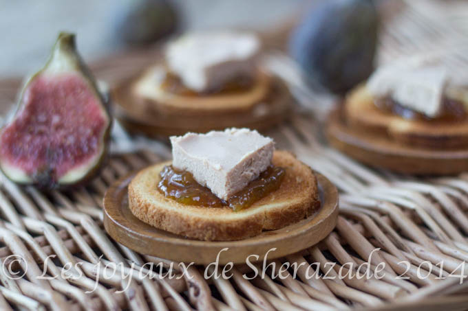 toast fois gras au chutney de figues 