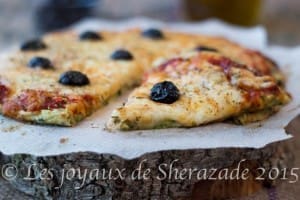 pizza aux courgettes