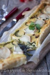 quiche de courgettes au chèvre