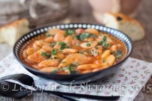 haricots blancs en sauce