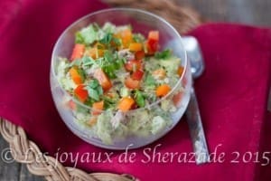 salade d'avocat au thon