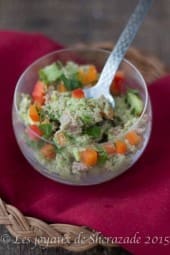 salade d'avocat au thon