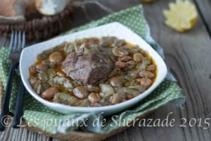 tajine de fèves, tajine el foul