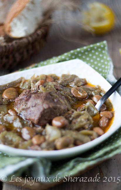 recette tajine de fèves 