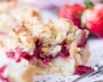 gâteau aux fraises façon crumble