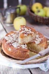 gateau au yaourt et aux pommes caramélisées