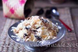 couscous sucré aux fruits secs