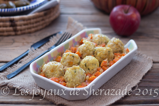 Boulettes de poulet au riz